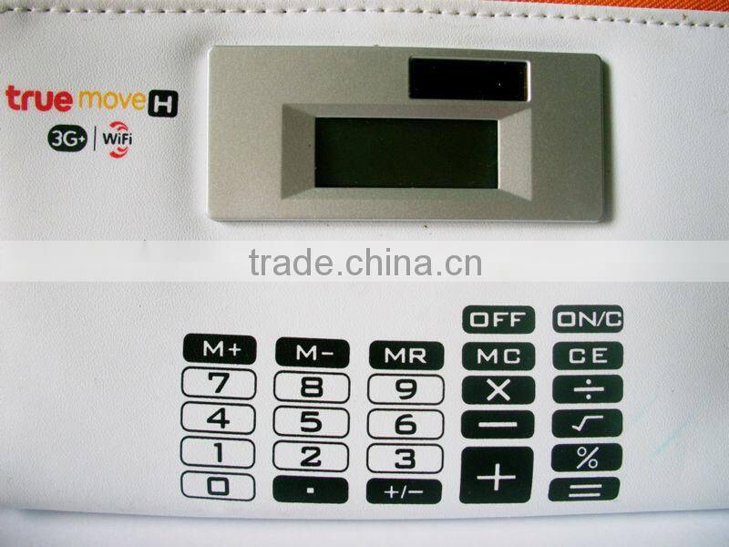 promotional item solar electronic pencil case calculator bag purse calculator