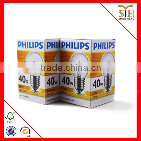 light bulb printing paper box
