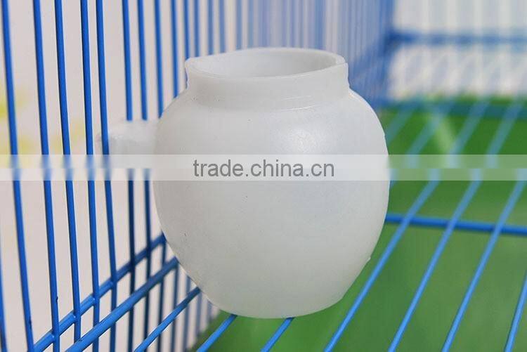 Bird drinking cup rice bowl plastic pots round shape birds supplies for pigeon parrot Bird food feeders
