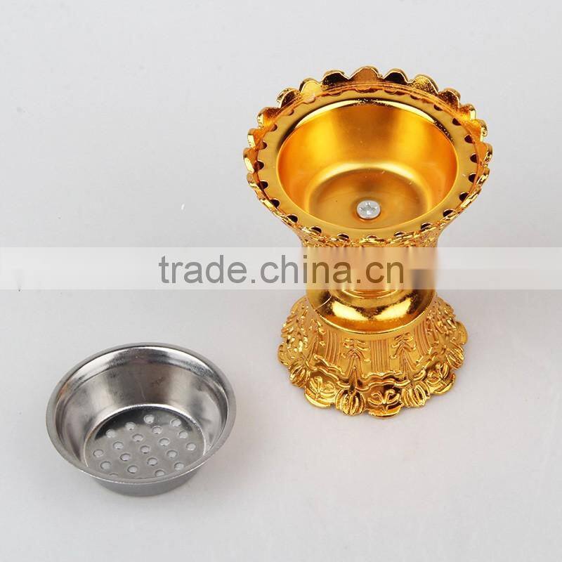 2016 new hot sell i Beautiful and Luxury metal pot Lotus Incense burner with Accurate made