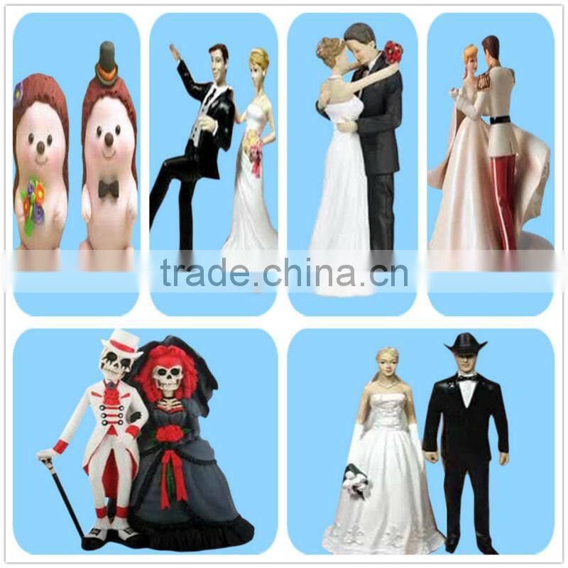 Bride and groom couple figurine wedding cake toppers wholesale