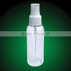 Clear plastic mist pump spray bottles