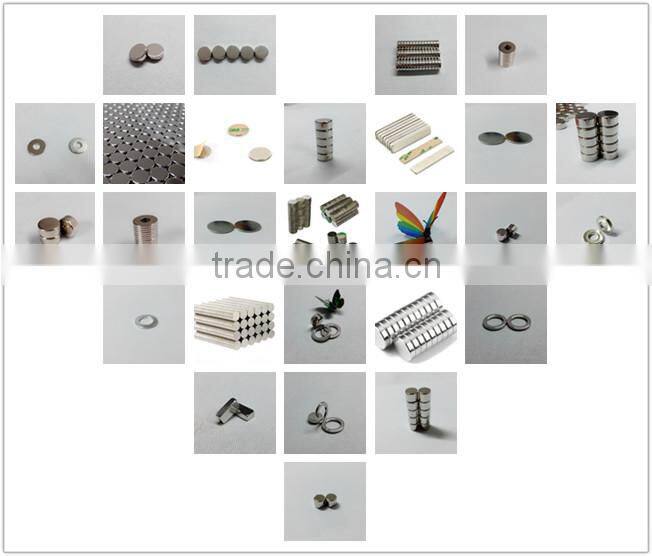 Tile shape rare earth magnet for generator