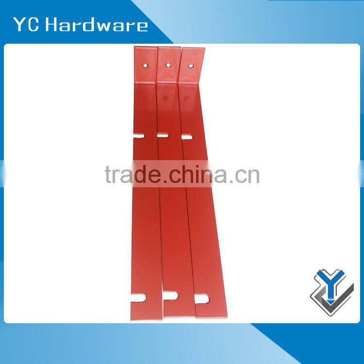 Small powder-coated mild steel L shaped wine rack bracket