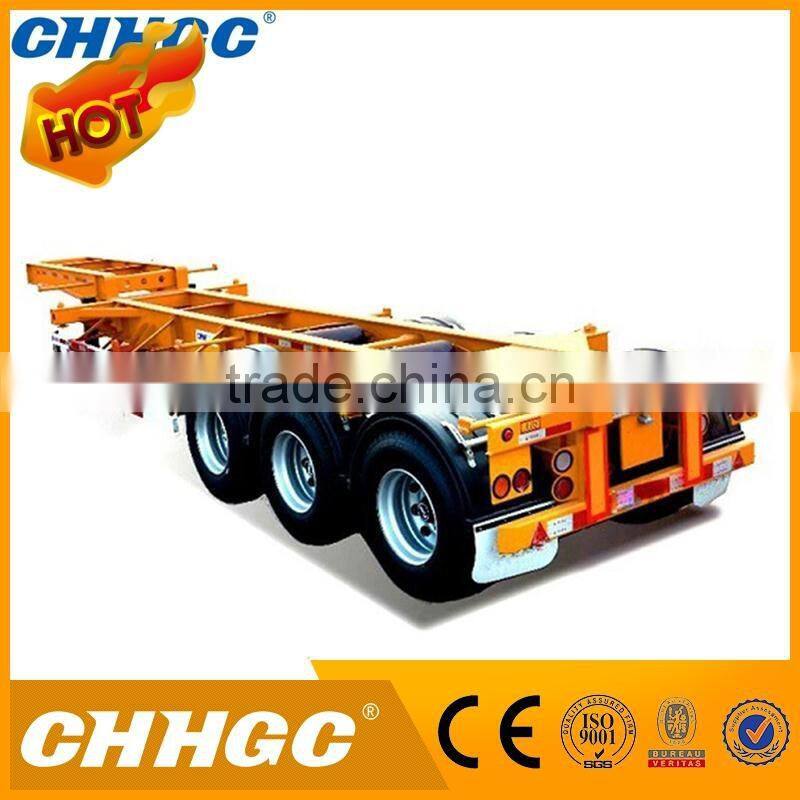 New design 40t skeleton container semi trailer for sale for wholesales