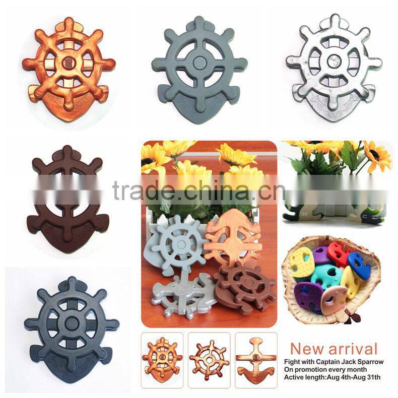 FDA approved Cute baby silicone puzzle teething toys