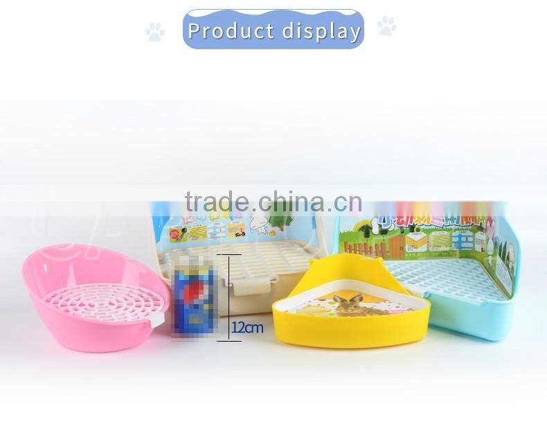 Superior plastic pet potty pet toilet for rabbit