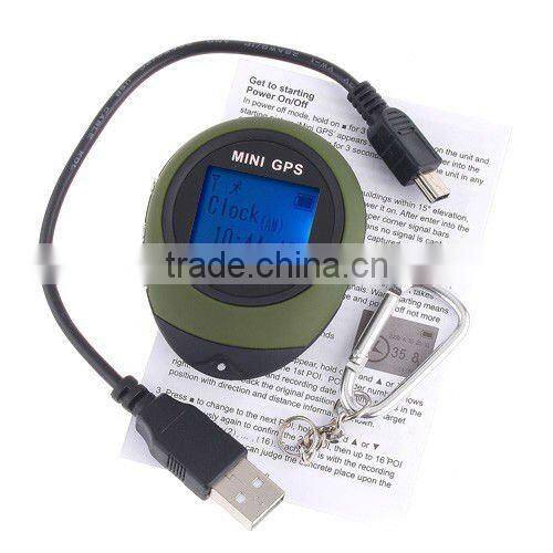 Mini Handheld Keychain GPS Navigation For Outdoor Sport Travel
