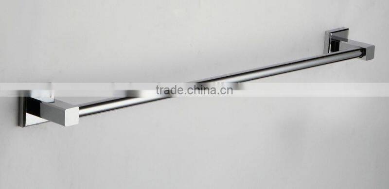 TOWEL RACK SHELF PREMIUM ALUMINUM SILVER FOLDED BATH WITH 5 HOOKS SHELF WASHCLOTH HOLDER