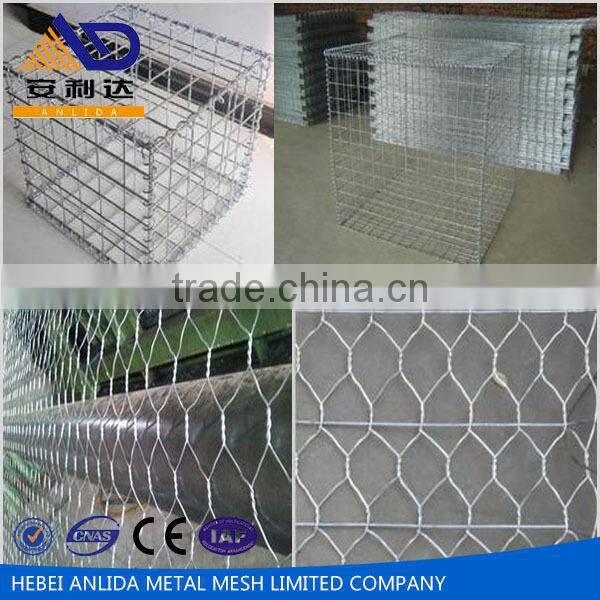 PVC coated stone cage gabion box