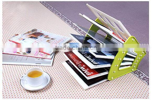 high quality creative DIY assembling magazine storage rack
