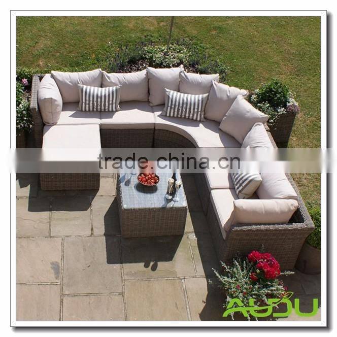 Verona Grey Rattan Garden Corner Sofa