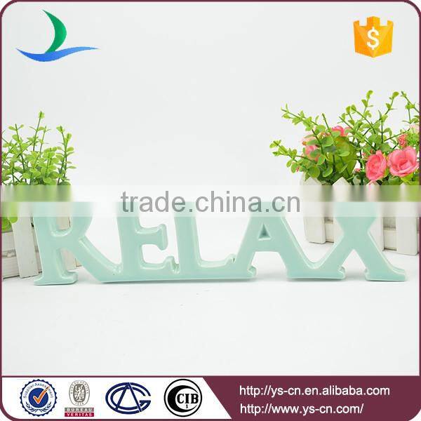 Thinner RELAX shape enamel sign for decoration