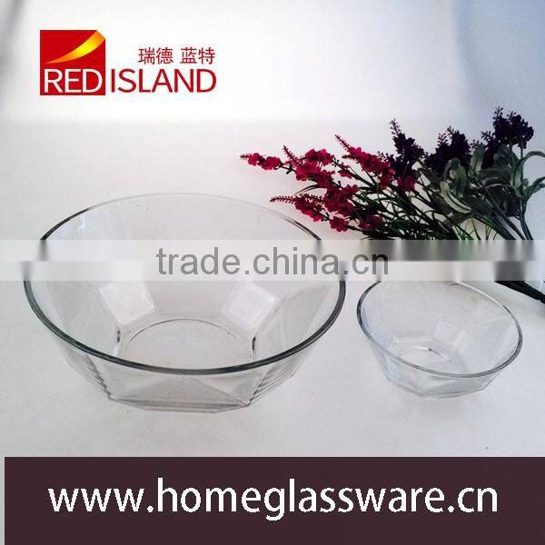 2016 wholesale hight white glass bowl ,Soccer shaped salad glass bowl,