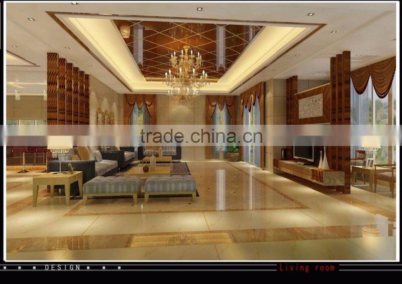 Luxurious 3D rendering Villa Living Room Design