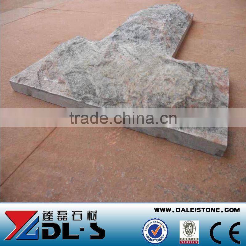China multicolor red granite mushroom stone