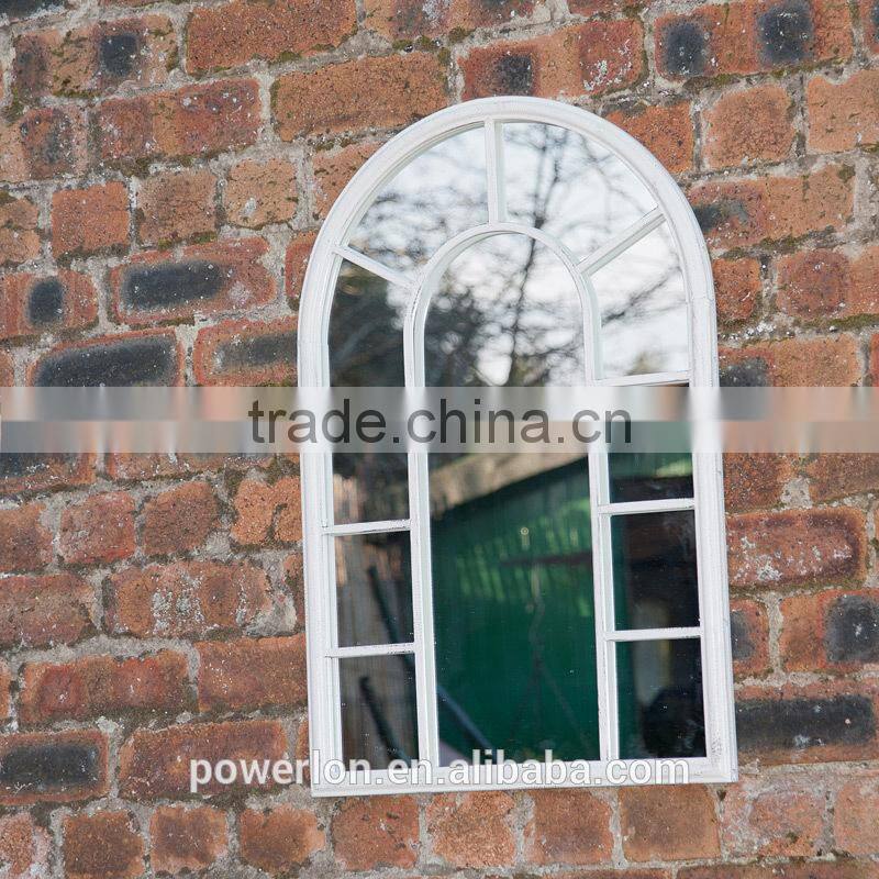 Wrought Iron Frame Antique Decorative Garden Mirror