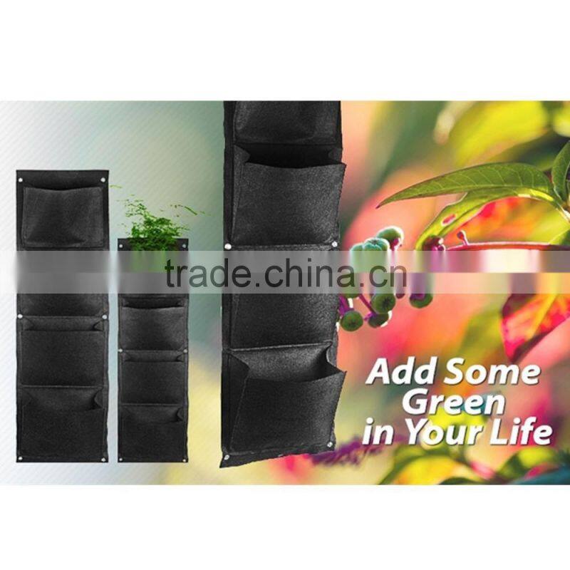 Garden Wall Planting Bags,Wall Hanging bag With Pockets,Indoor Hanging Planters