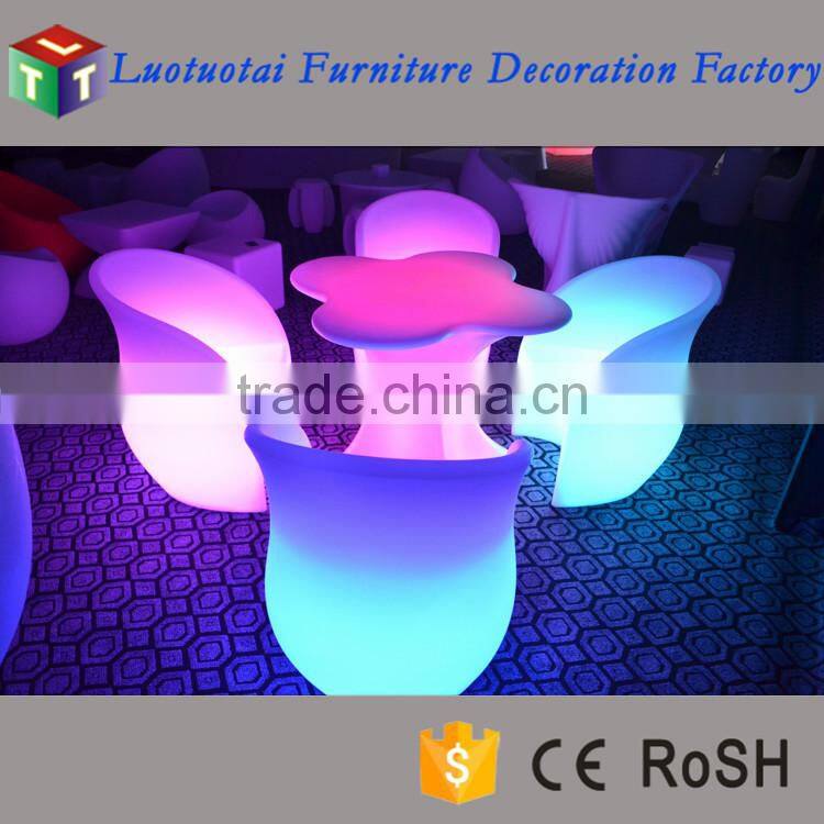 led bar furniture /lighted up glowing 16 color change led bar table