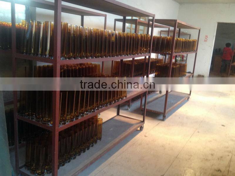 hand blown bubble bottom glass vase for flower arrangements