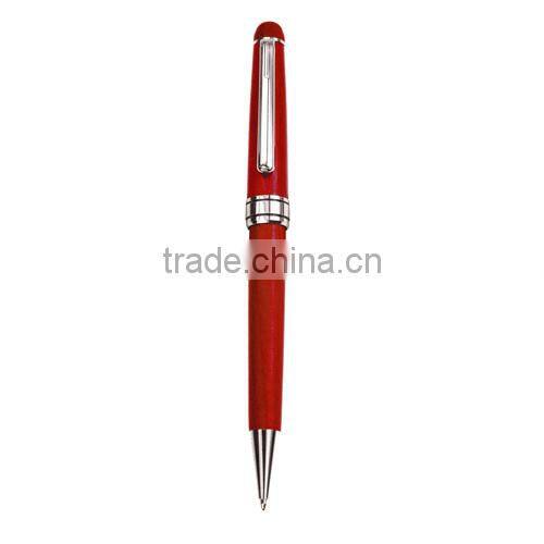 Promotional stylus ballpoint pen with felt pouch