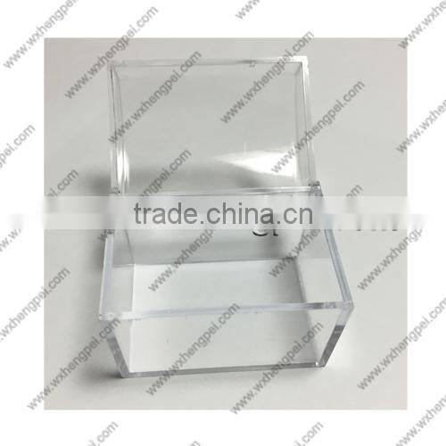 Cleverish portable cute transparent treasure plastic storage jewelry wedding box