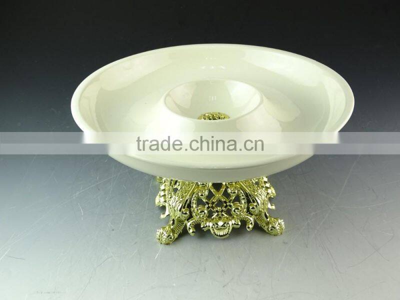 wholesale porcelain fruit plate, cheap porcelain cake stand in stock
