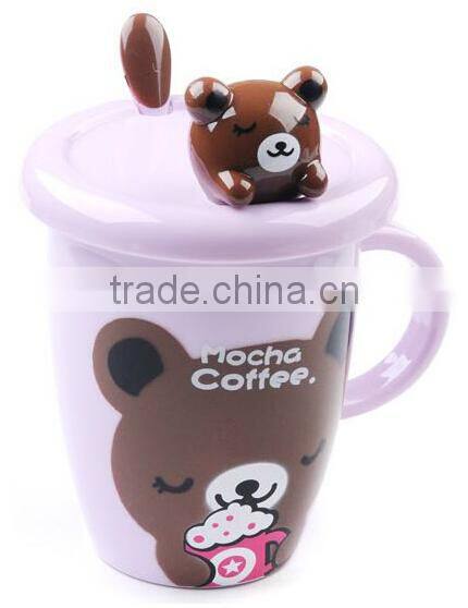 Supply fashion creative plastic cartoon animal cup