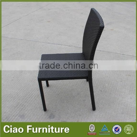 garden Stackable rattan chair for lunch dining chair