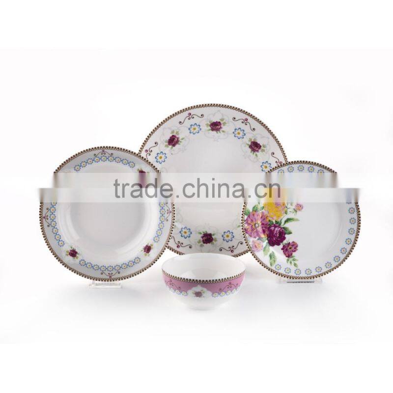 Fine porcelain 12pcs/16pcs/24pcsdinner set ceramics dinnerware