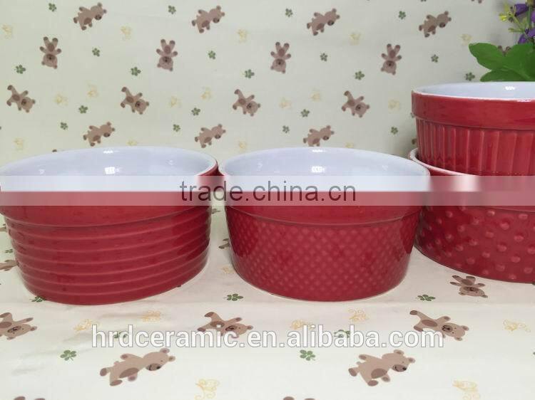 Stocked Wholesale solid color stoneware ice cream bowl