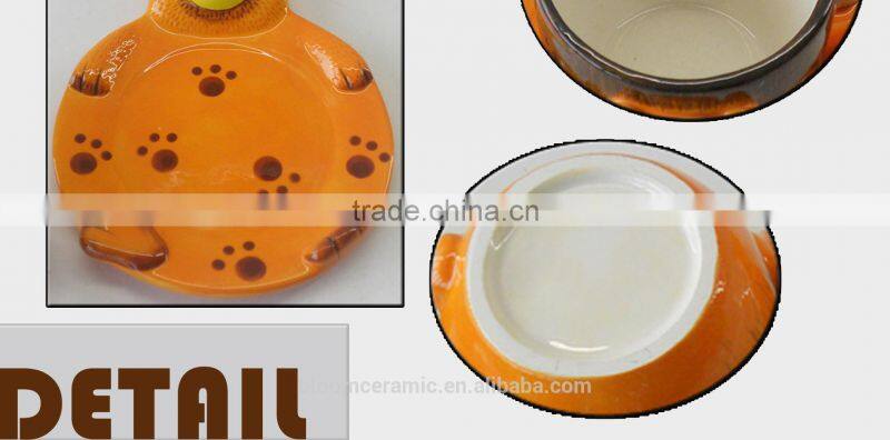 factory direct ceramic lion coffee cup and saucer