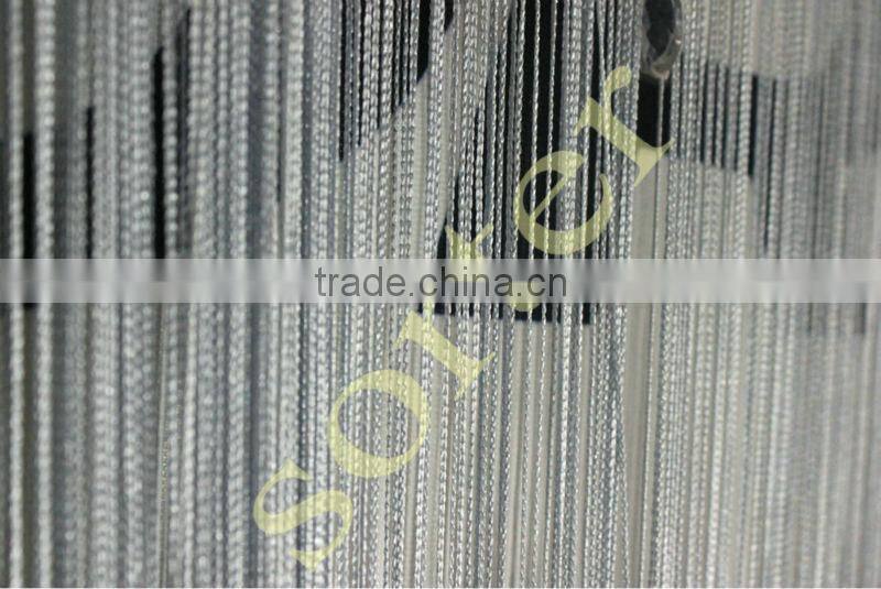 decorative white polyester string curtain vertical blinds for divider