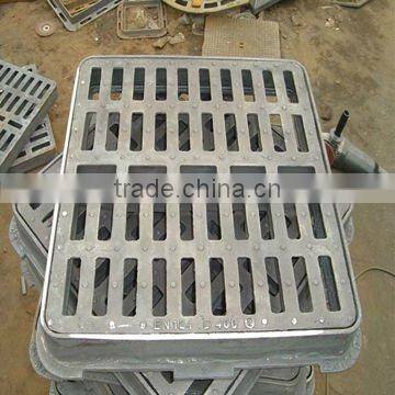EN124 casting ductile iron gully gutter draining grate with frame