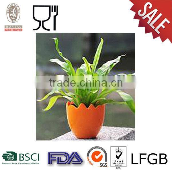 Plastic Square Flower Pot with blue color