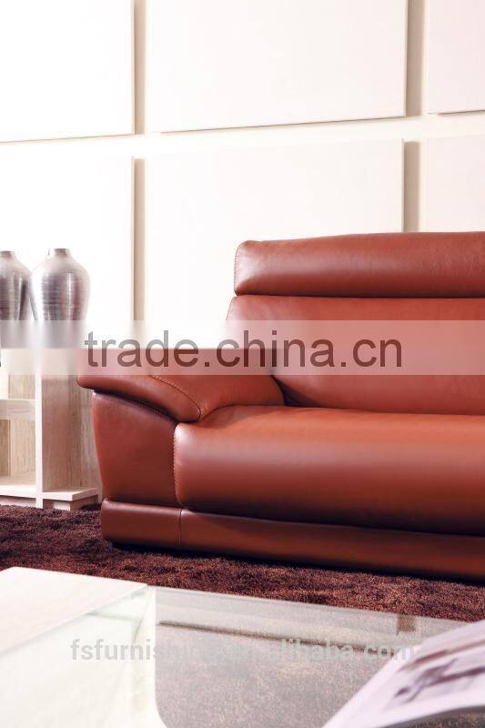 JR6006 fashion Modern style 1+2+3 full top grain leather sofa 1 set customize furniture factory