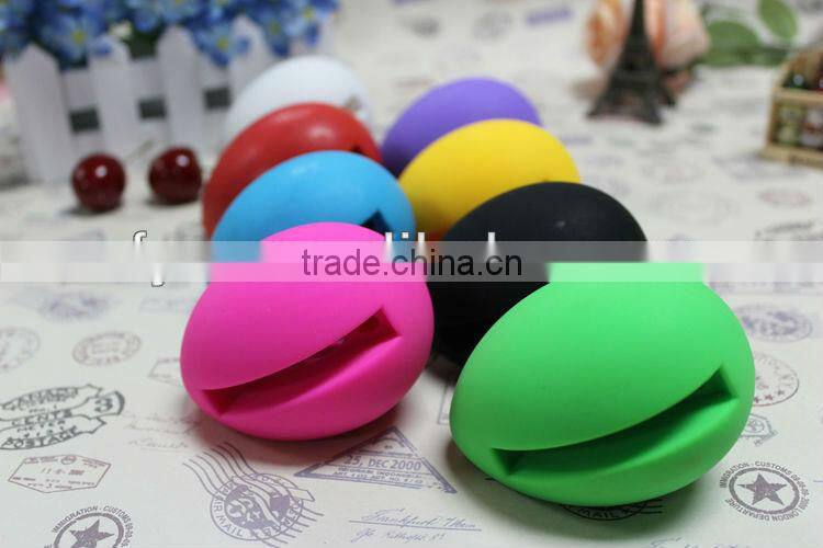 silicone egg type loud-speaker without battery for mobile phone