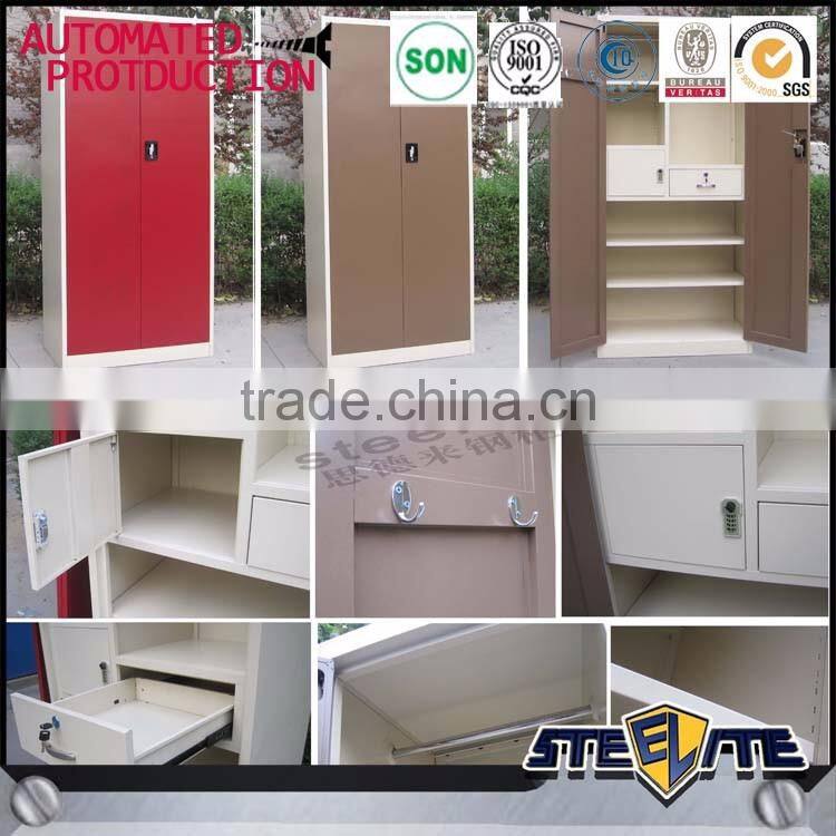 Color red lockers changing room lockable wardrobes bedroom
