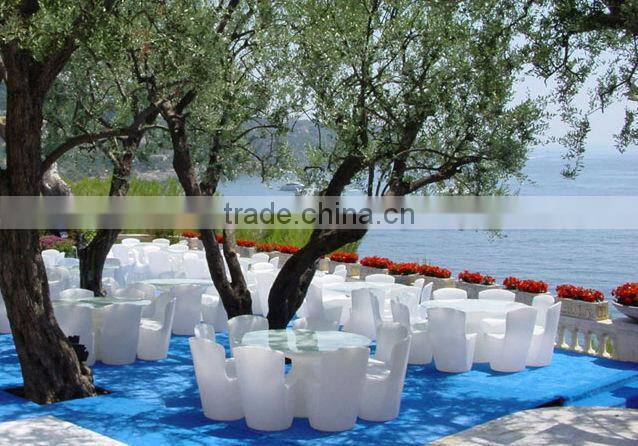 led wedding table and chair decorate led table