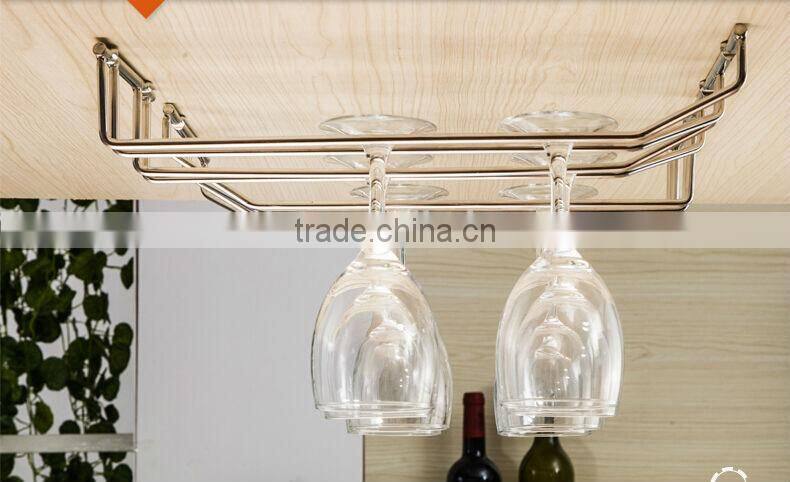 Chrome Wire Under Cabinet Stemware Holder
