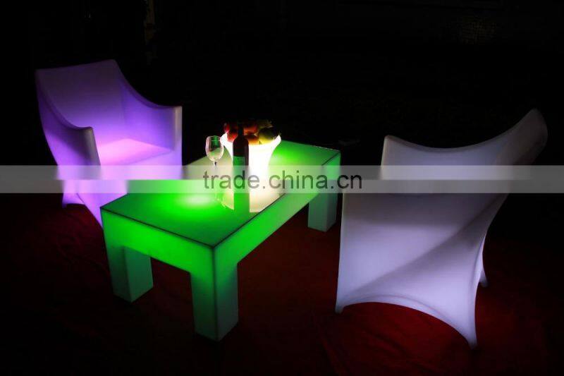 High top hotel furniture led sofa