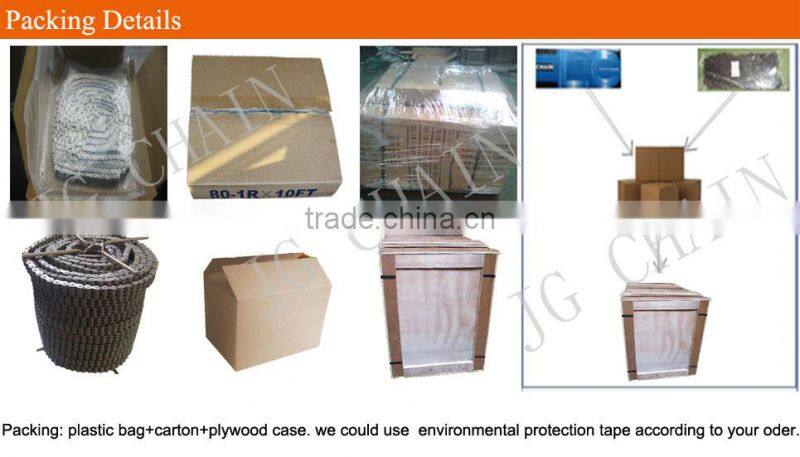 Zhejiang zhuji iso certified chain factory b series alloy steel machine parts roller chain drives