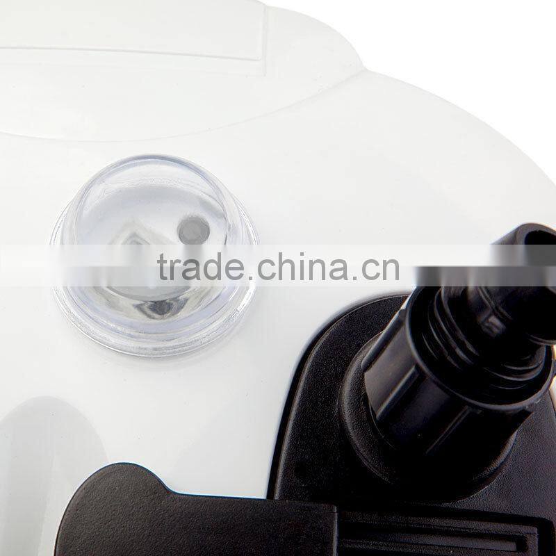 White aquarium water filter fish pond