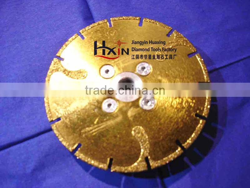 Electroplated Diamond circular saw blade for travertines with M14 connection