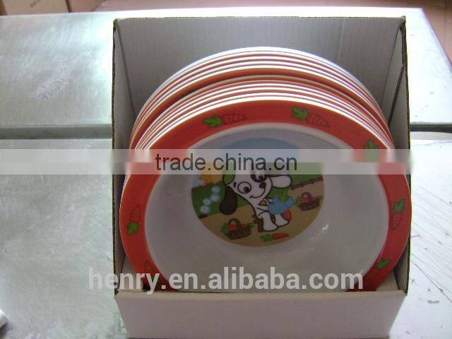 melamine 5pcs children dinner set