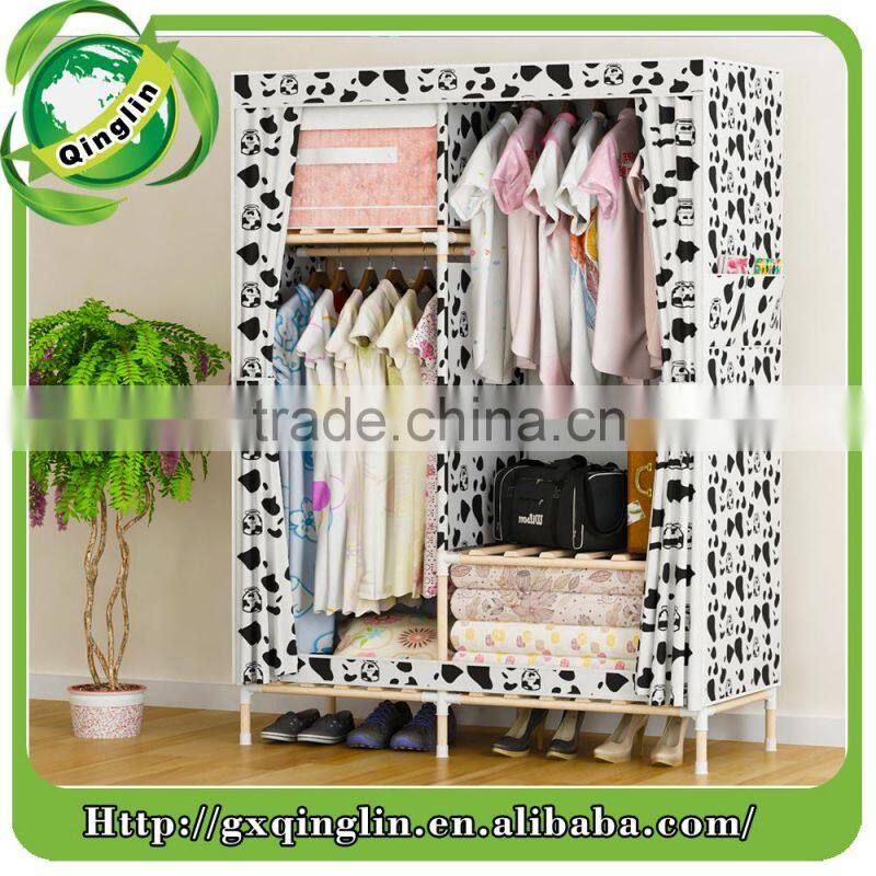 chest of drawers make by wooden and oxford fabric