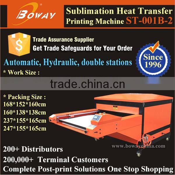 Flat bed 2 Stations Sublimation hot heat transfer press nylon printing machine