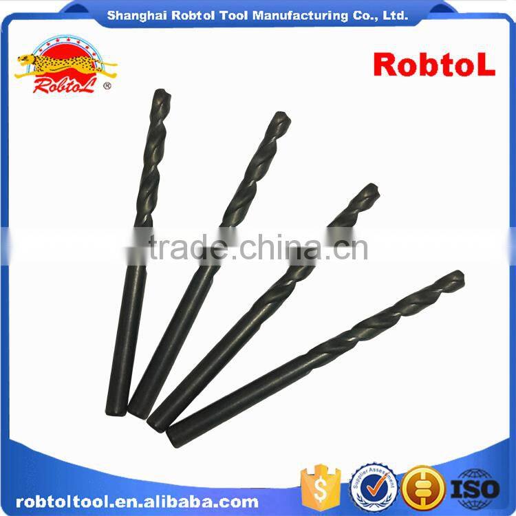 4mm nano titanium coating straight shank Hss Twist Drill Bits Cobalt Fully Ground Black Finish drilling Metal Forged Alloy