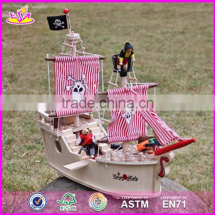 2017 New design assemble airplane puzzle wooden best toys for 4 years old W03B067