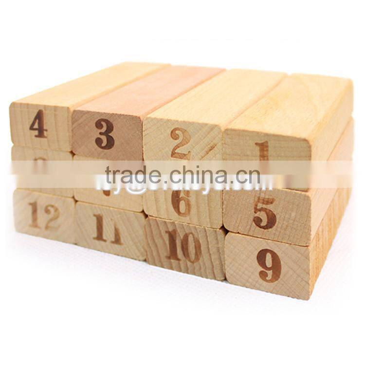 New design 51 pcs educational wooden kids building toys W13D149